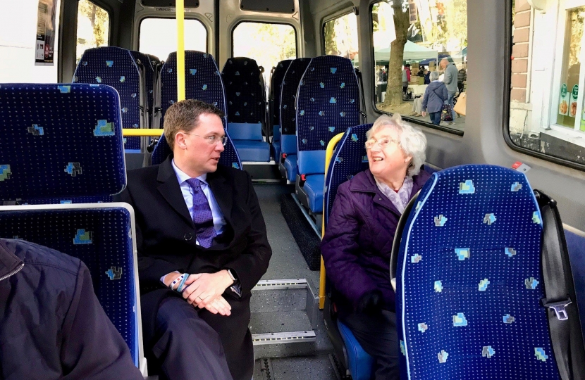 Robert Courts MP visiting West Oxfordshire Community Transport