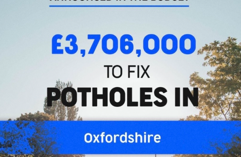 Oxfordshire Potholes Graphic 