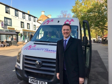 Robert Courts MP visiting West Oxfordshire Community Transport